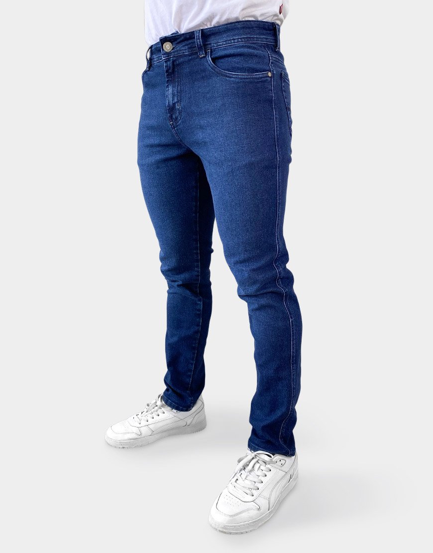 Jean Hombre Skinny Fit Stretch Denim Elástico