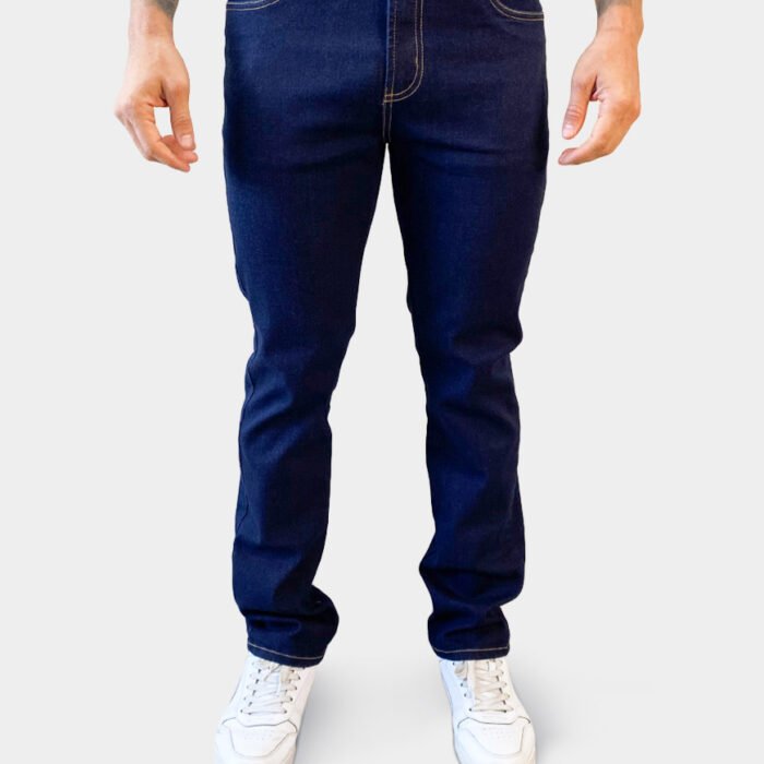 Jean Hombre Regular Fit RUSH Stretch Denim Elástico – Azul Oscuro