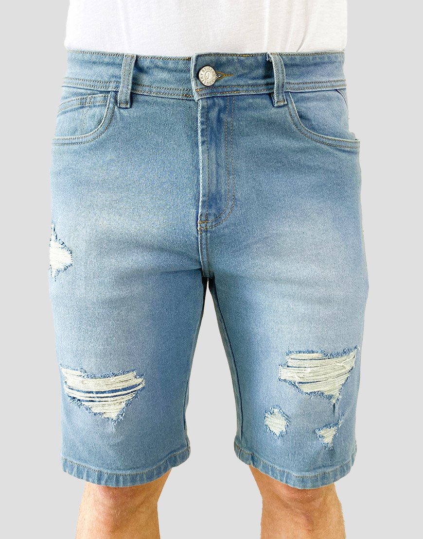 Bermuda Hombre Denim –  Azul Medio