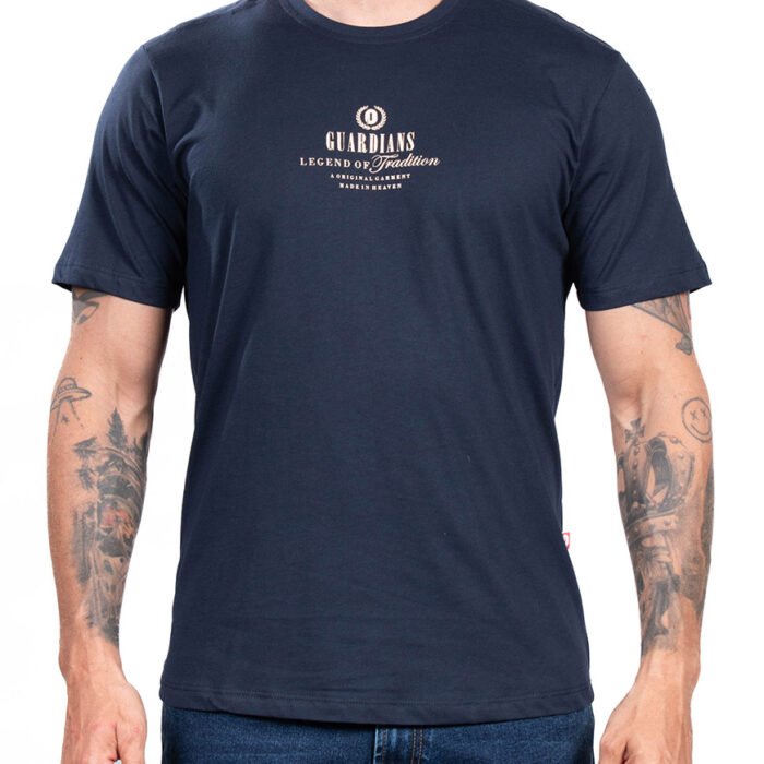 Camiseta Hombre Regular Fit Guardians Algodón – Azul