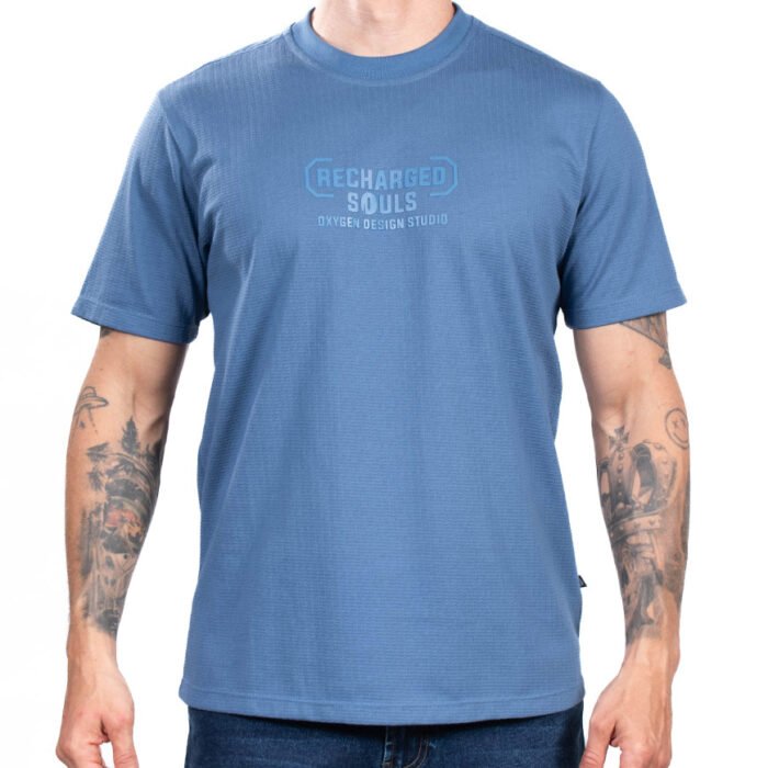 Camiseta Hombre Texturizada Recharged Souls