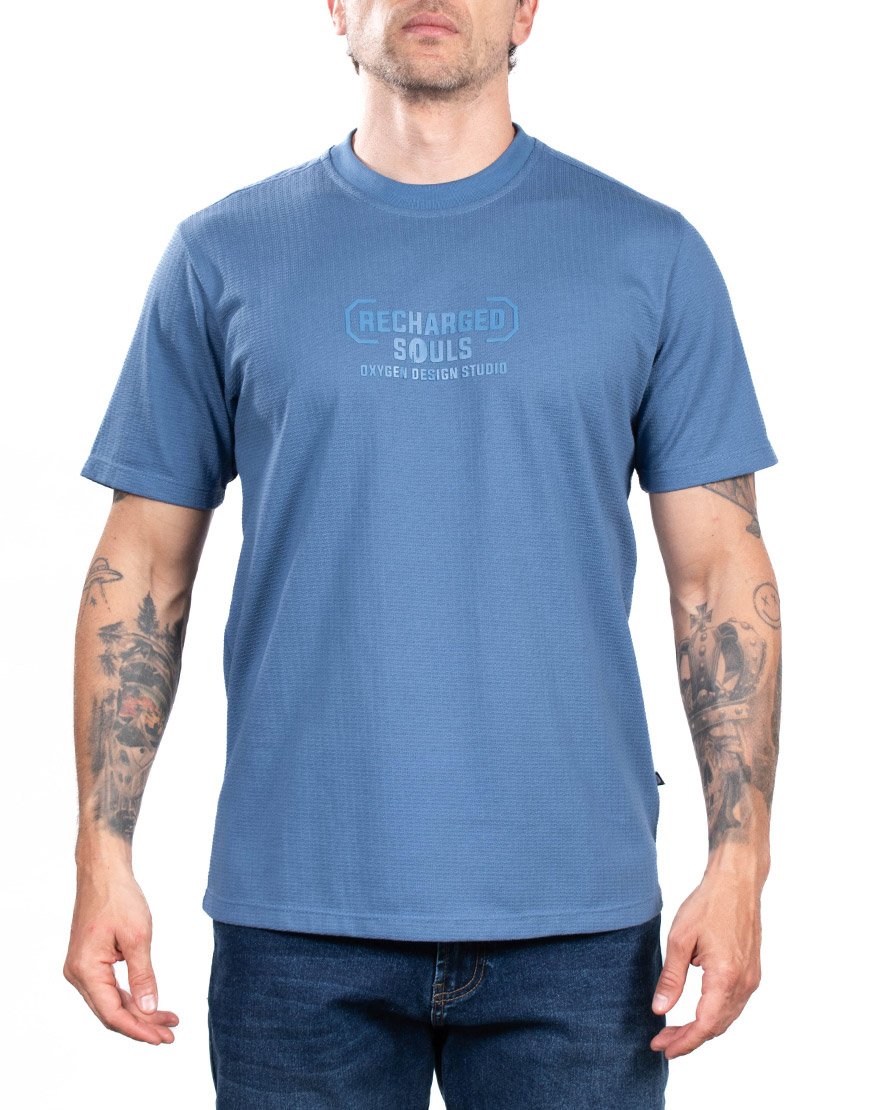 Camiseta Hombre Texturizada Recharged Souls