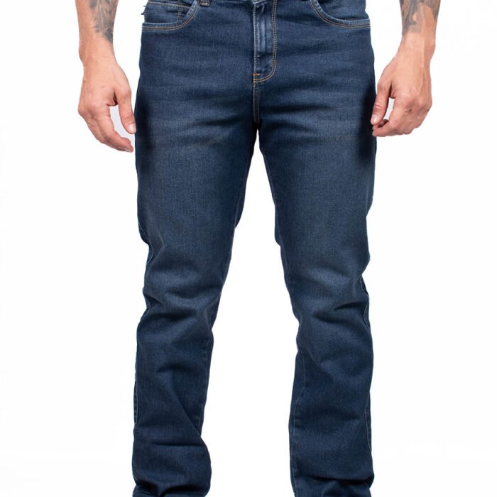 Jean Hombre Regular Fit Denim Corte Recto – Tono Medio