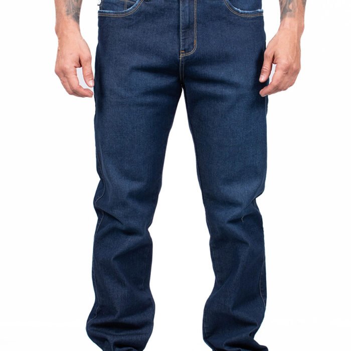 Jean Hombre Regular Fit Denim Construcción Clásica Corte Recto
