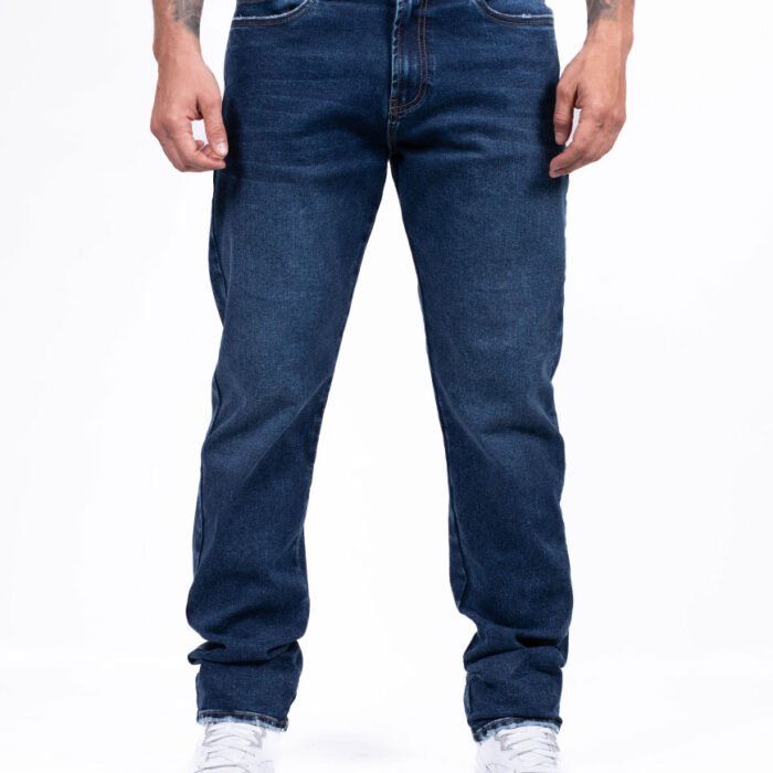 Jean Hombre Regular Fit RUSH Stretch Denim Elástico – Azul Oscuro