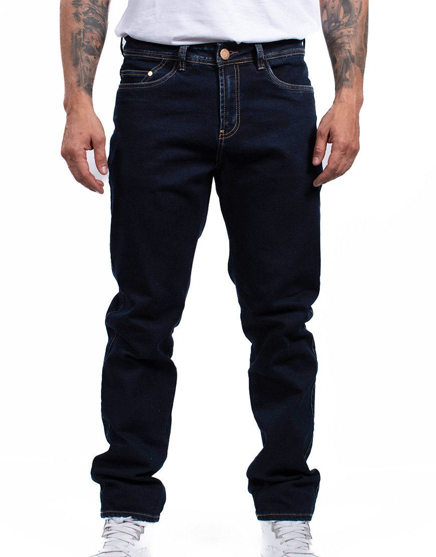 Jean Hombre Regular Fit Corte Recto Índigo – Azul Oscuro
