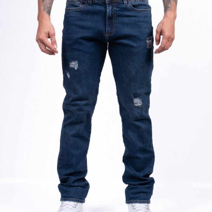 Jean Hombre Regular Fit RUSH Stretch Denim Elástico – Azul Oscuro