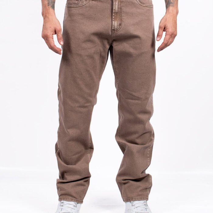 Jean Hombre RUSH Regular Fit Teñido – Marrón Tierra