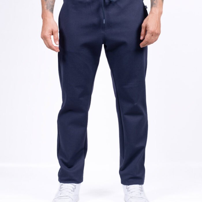 Pantalón Hombre Deportivo Regular Fit Stretch con Cordón – Navy