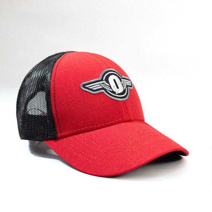 Gorra Trucker Logo Alas Malla – Roja Negra