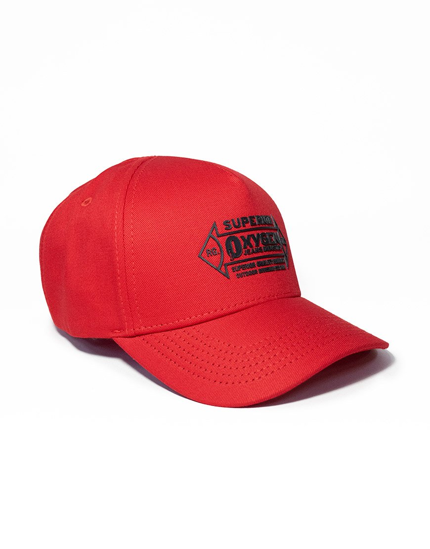 Gorra Oxygen Superior 5 Cascos – Roja