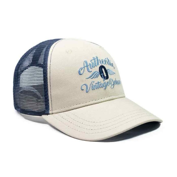 Gorra Trucker Authentic Vintage Malla – Beige Azul