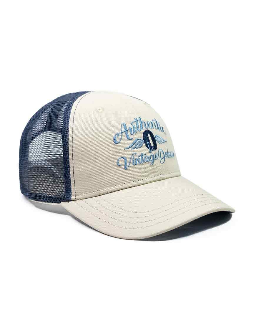 Gorra Trucker Authentic Vintage Malla – Beige Azul