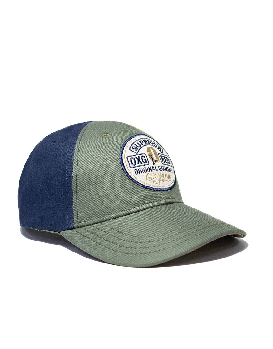 Gorra Superior Original Algodón Bicolor – Verde Azul