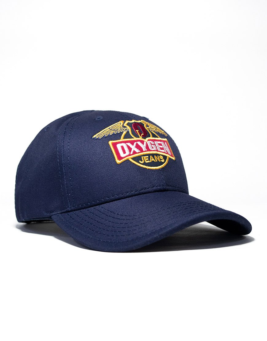 Gorra Bordada Oxygen Jeans Escudo Alas – Azul Navy