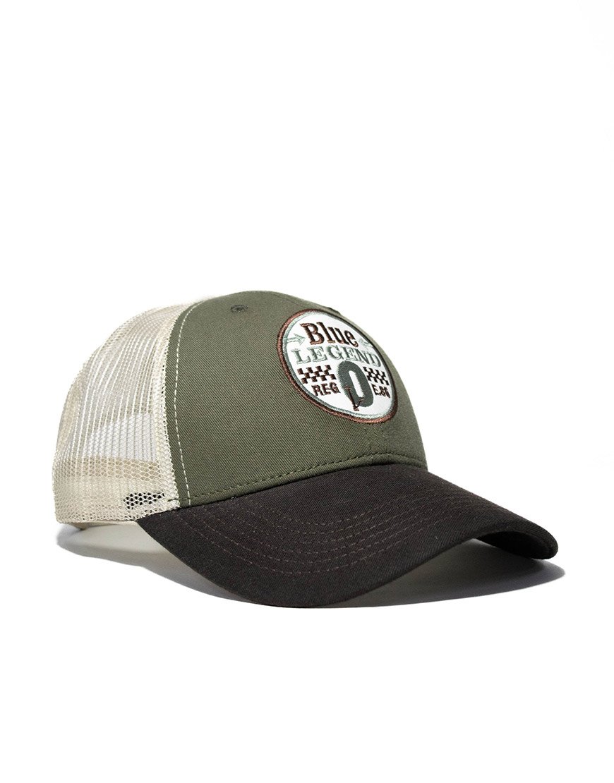 Gorra Trucker Blue Legend – Verde Oliva Negro