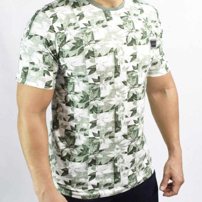 Camiseta Hombre Regular Fit Estampado Sello Bordado