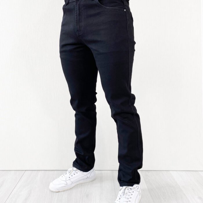 Jean Hombre Tool Fit Skinny Stretch Denim Elástico – Negro Matte