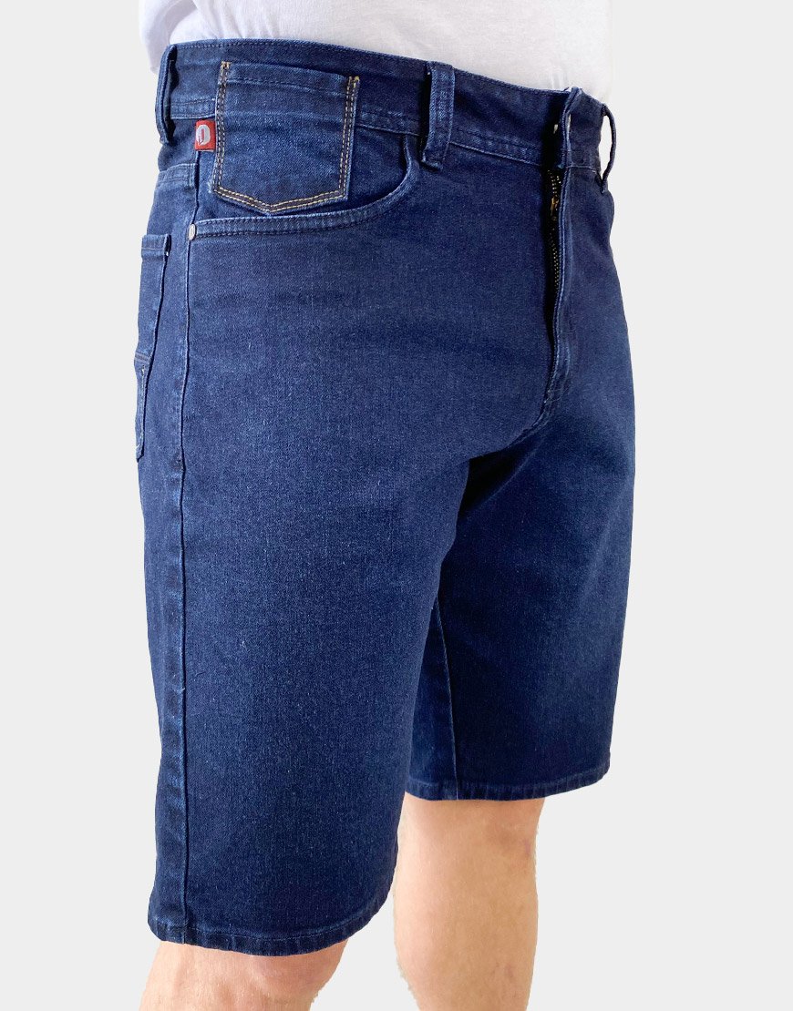 Bermuda Hombre Denim Premium Stretch – Azul Oscuro