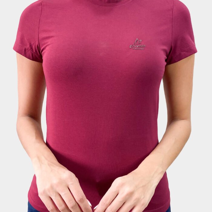 Camiseta Mujer Essential Wine Algodón Premium – Vino