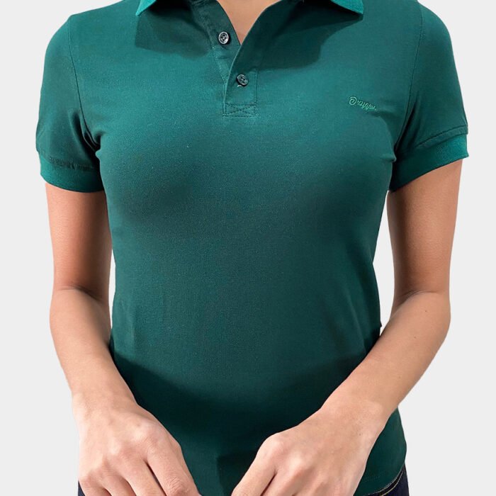 Polo Mujer Heritage Green Piqué de Algodón – Verde