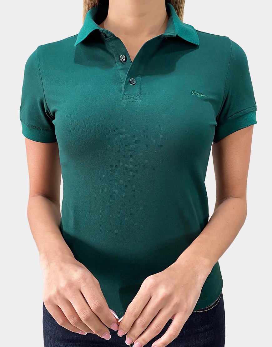 Polo Mujer Heritage Green Piqué de Algodón – Verde