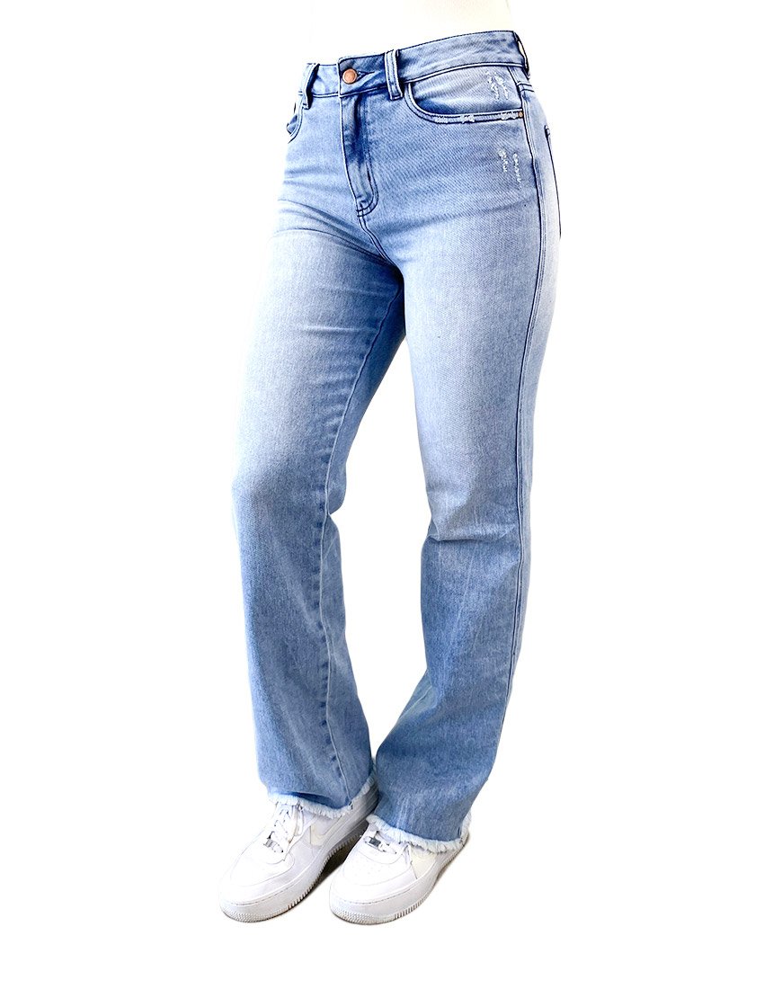 Jean Mujer Fit Freedom Wide Leg – Azul Claro