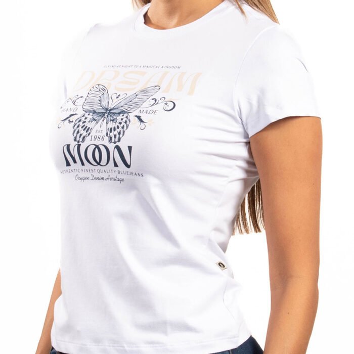 Camiseta Dama Dream Moon – Blanco