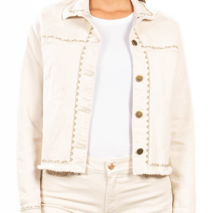 Chaqueta Mujer Drill Ethnic Detail