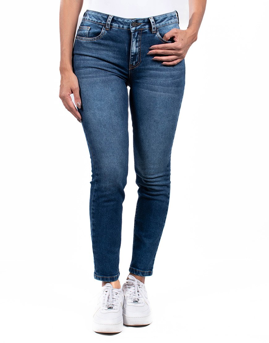 Jean Mujer Indigo Stress Skinny – Azul Índigo