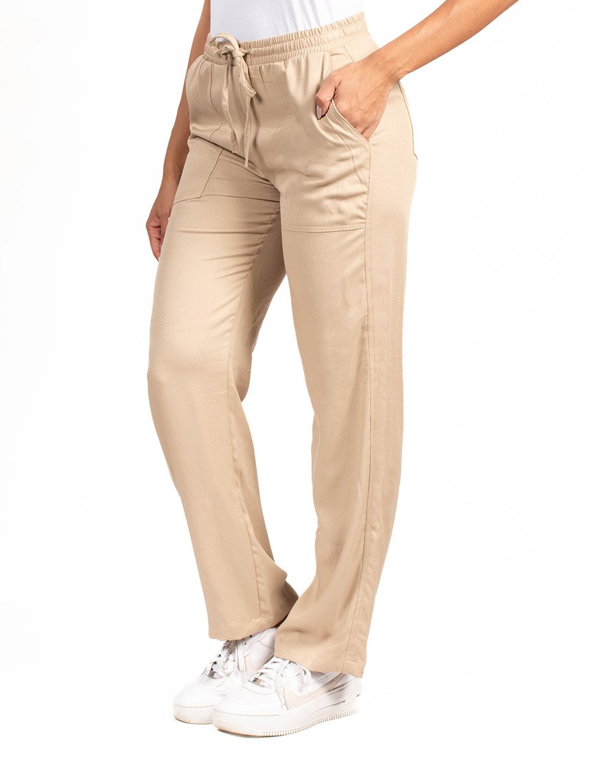 Pantalón Mujer Fluido Cordón Ajustable