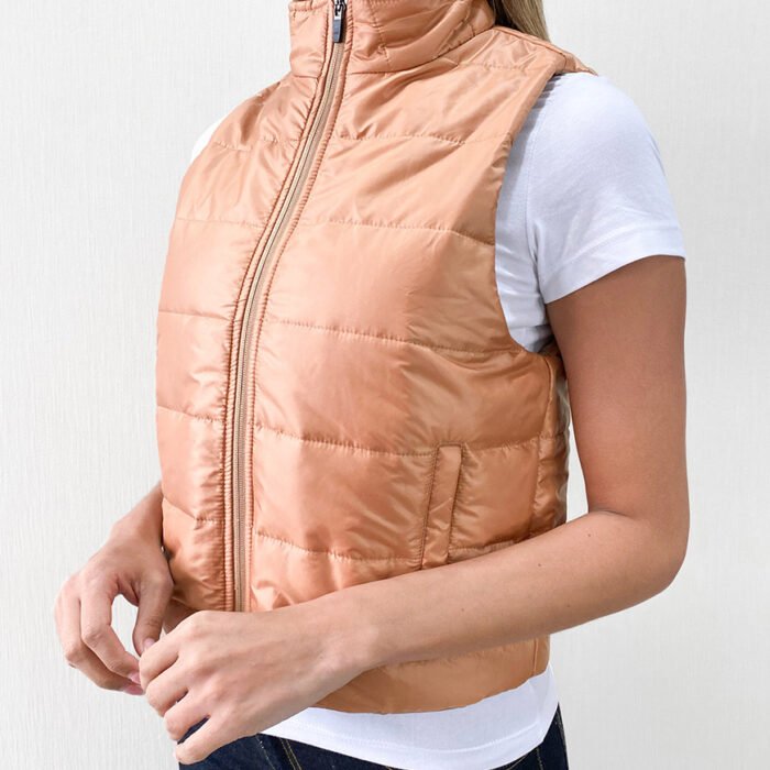 Chaleco Mujer Acolchado – Bronce Rosado