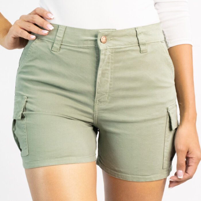 Short Mujer Cargo Urban Flex Drill Elástico