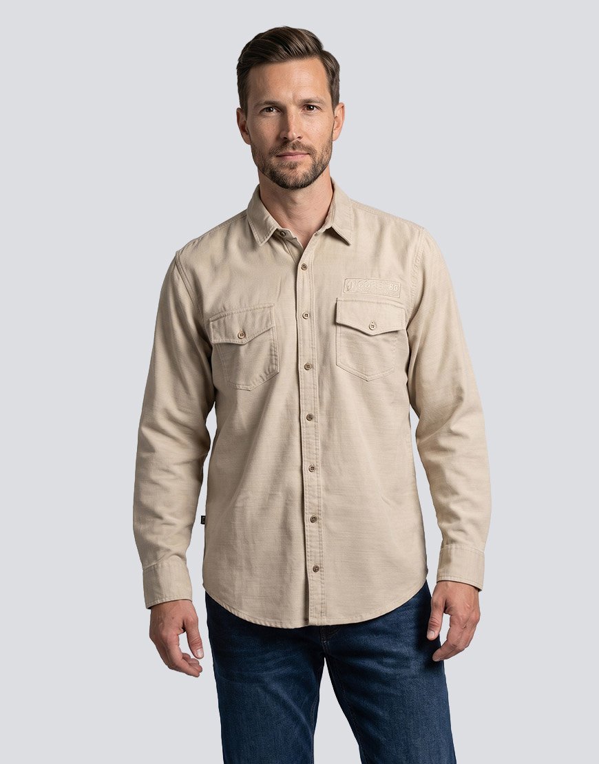Camisa Hombre Premium de Algodón con Botones Metálicos