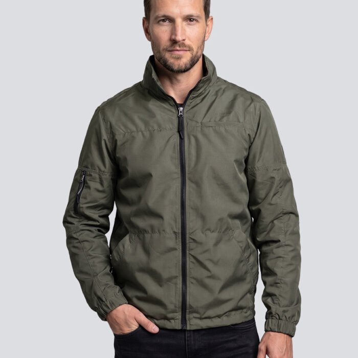 Chaqueta Antifluido Liviana con Cuello Alto