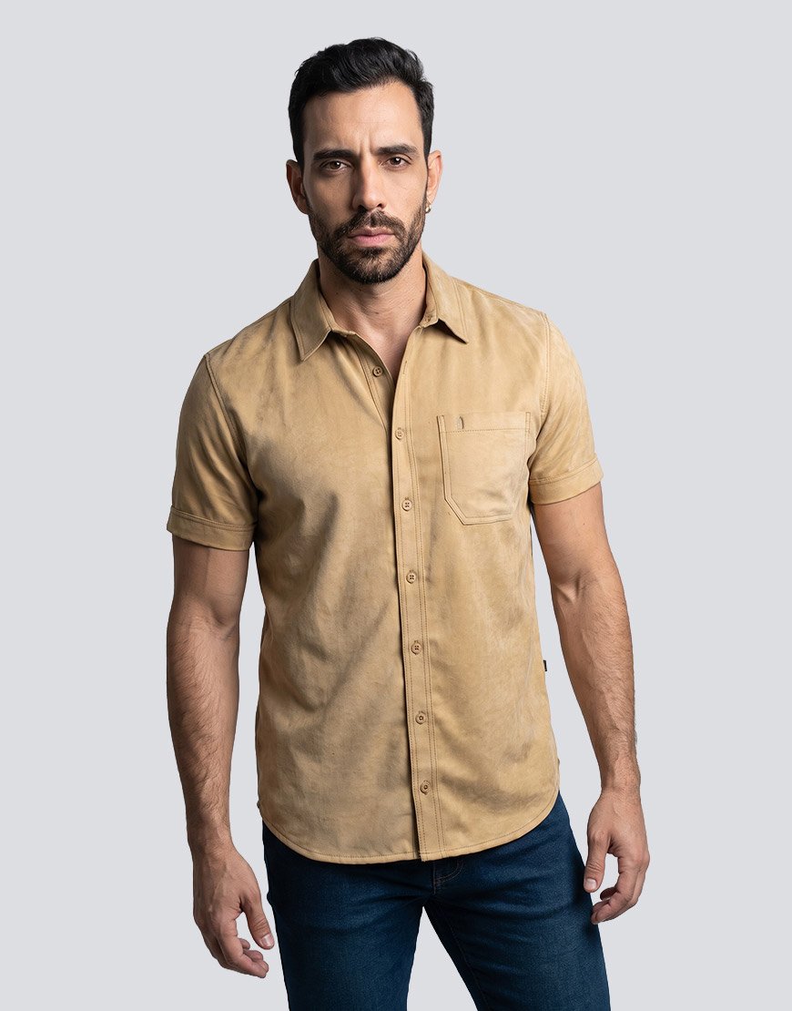 Camisa Hombre Casual Premium Regular Fit Manga Corta