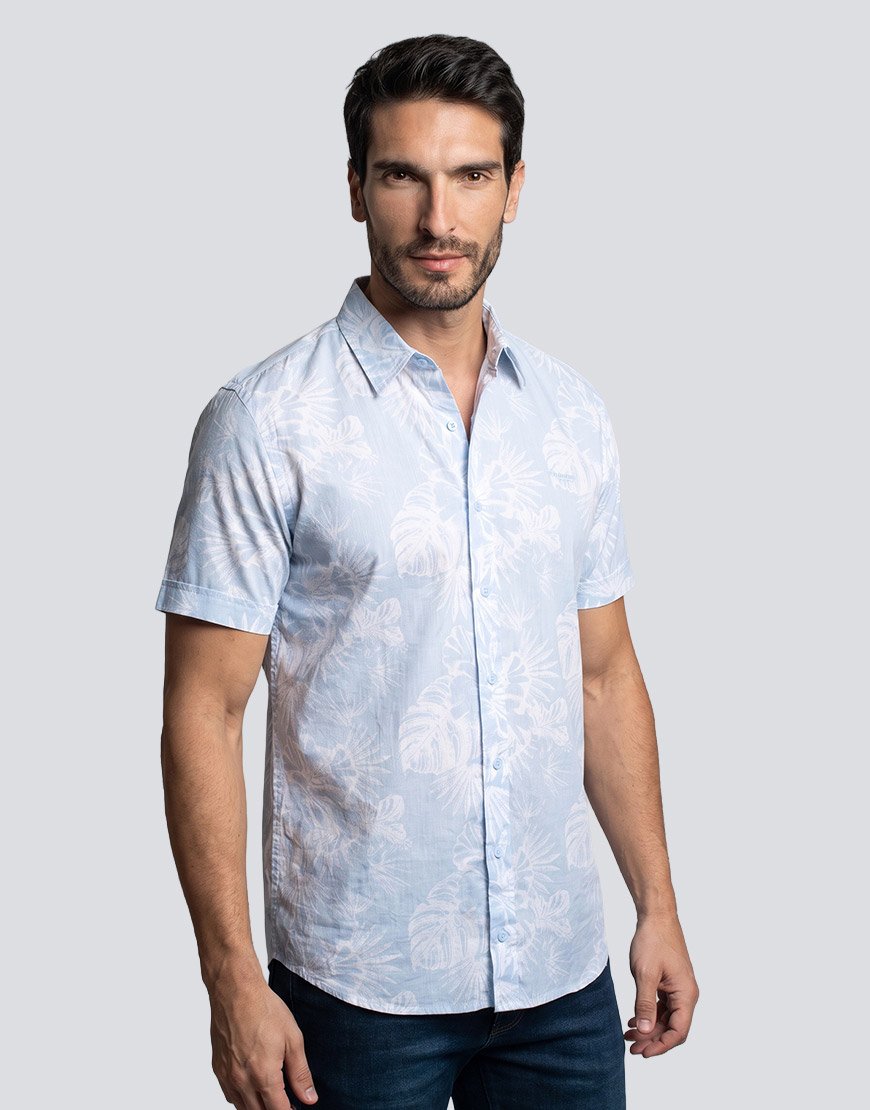 Camisa Hombre Playera En Algodón Liviano