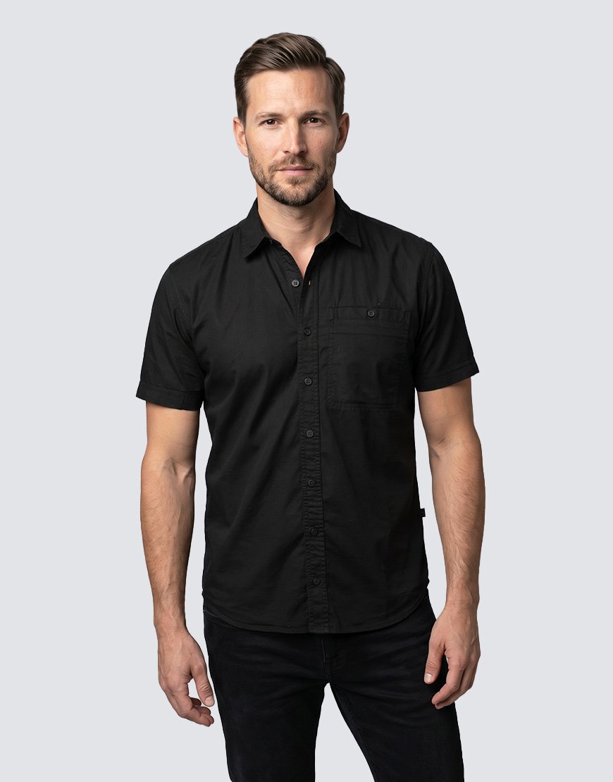 Camisa Hombre Casual Premium Manga Corta con Bolsillo