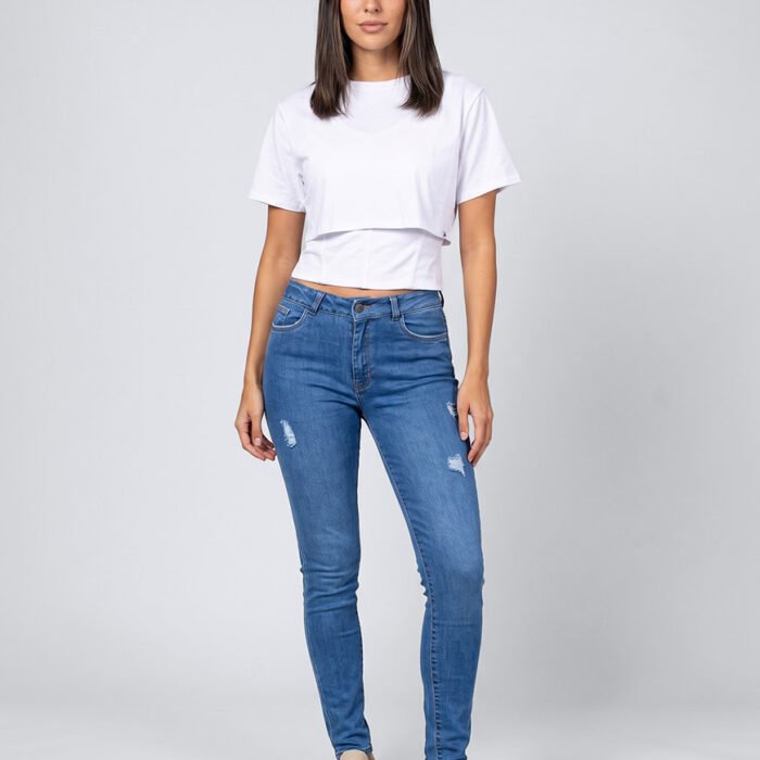 Jean Femenino Skinny Fit en Denim Stretch