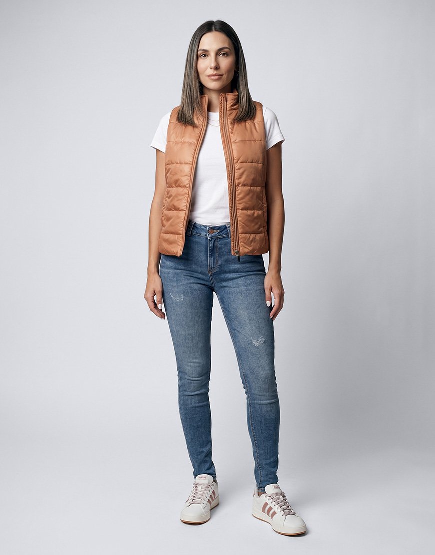 Jean Mujer Skinny Fit en Denim Stretch – Azul en Lavado Medio